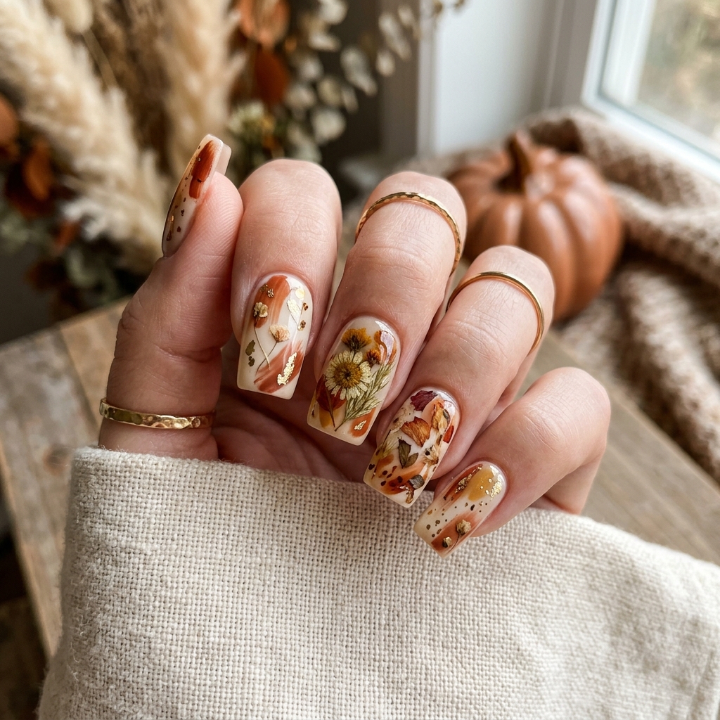 Thanksgiving Nails Ideas: 30 Festive Designs to Celebrate the Season 31 Boho Thanksgiving Nails Ideas