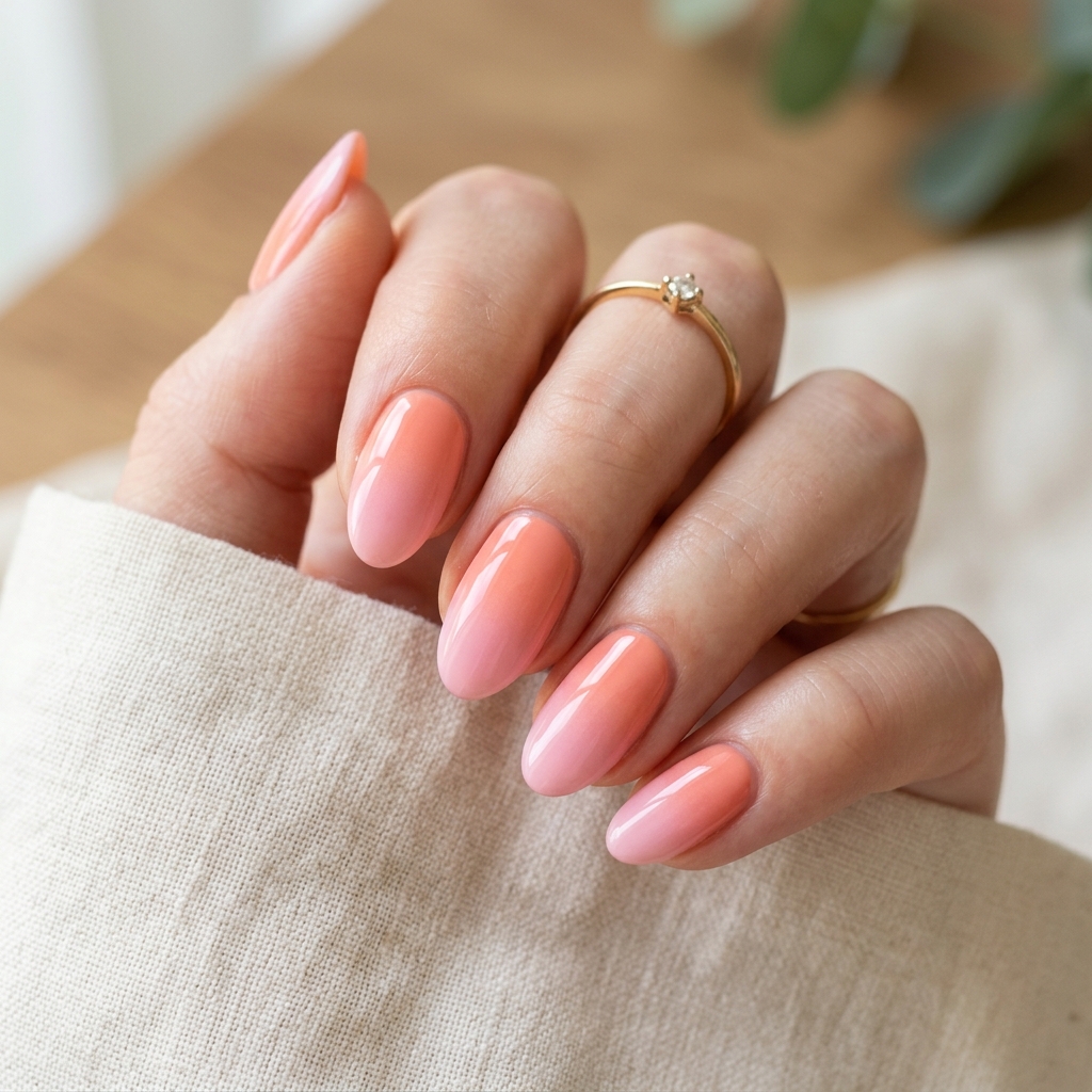 30 Vibrant Sunset Ombre Nails Ideas to Inspire Your Next Manicure 25 Coral and Pink Ombre Nail Ideas
