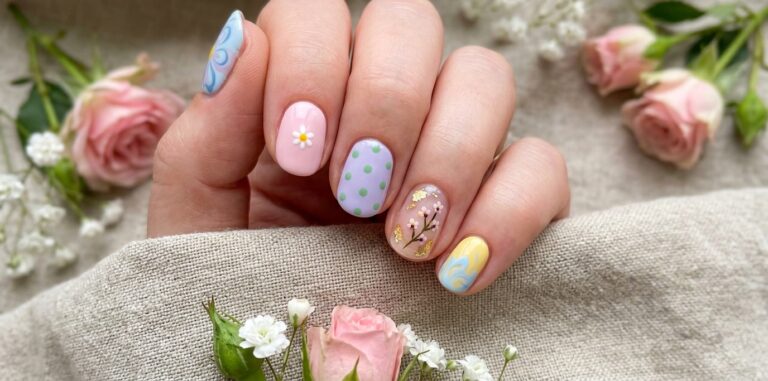 cute spring nails short