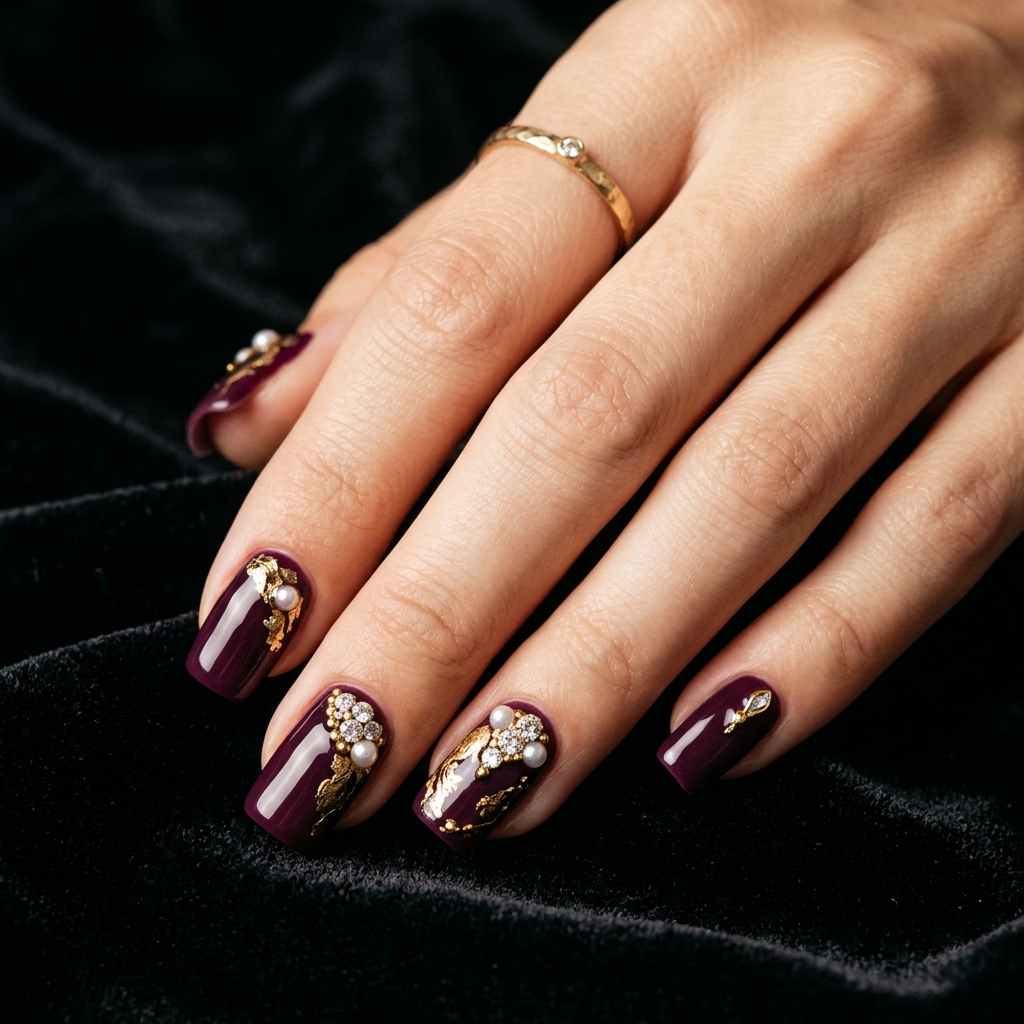 Thanksgiving Nails Ideas: 30 Festive Designs to Celebrate the Season 28 Elegant Holiday Nail Ideas