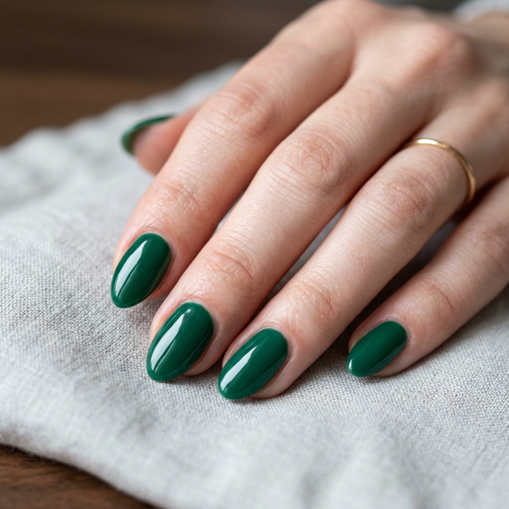 Emerald Green Nail Designs: 30 Stunning Ideas to Inspire Your Next Manicure 28 Emerald Green Minimalist Nail Ideas