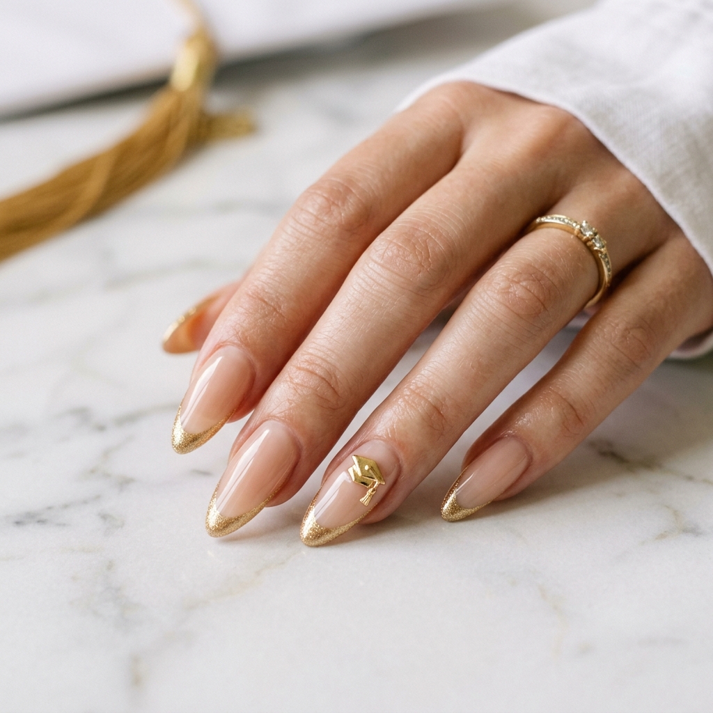 Elegant French Tip Graduation Nail Designs