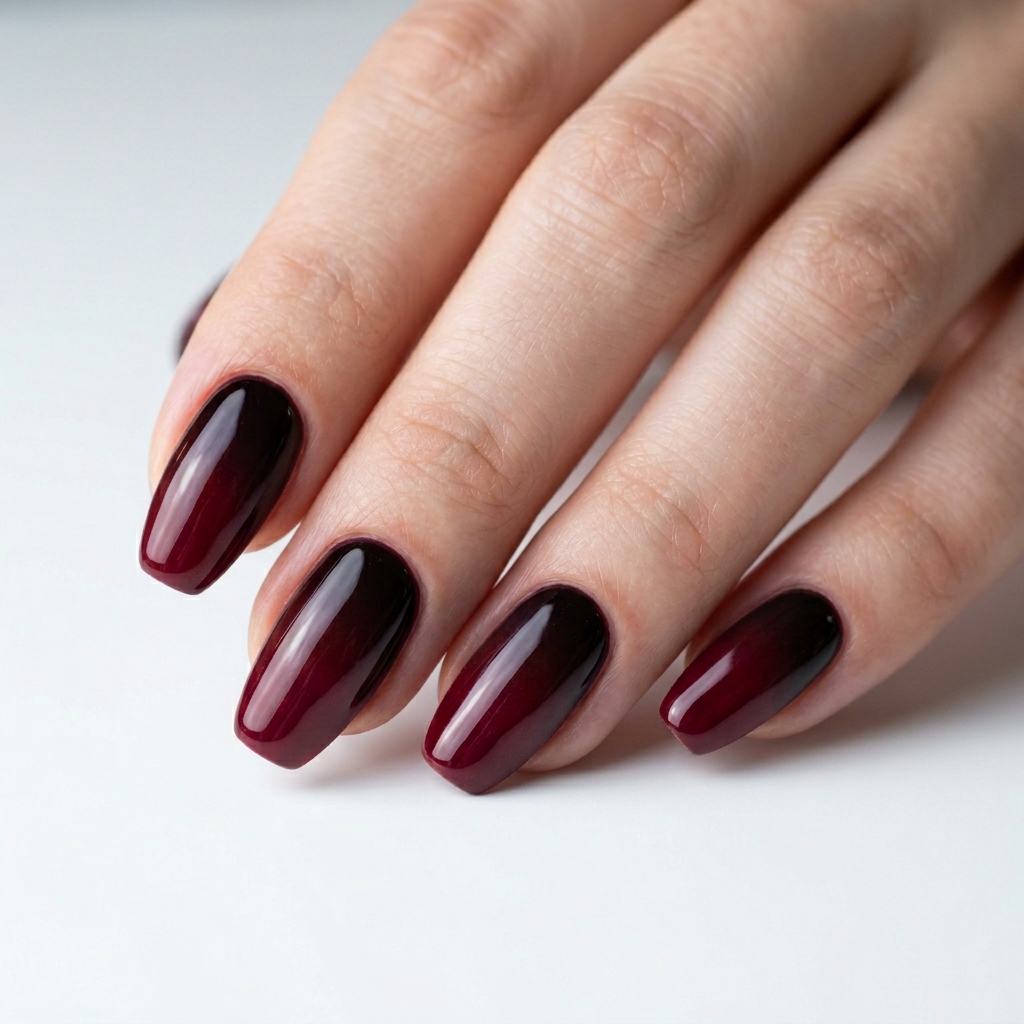 Black Cherry Nails: 30 Creative Ideas to Inspire Your Next Manicure 24 Black Cherry Gradient Nails Ideas