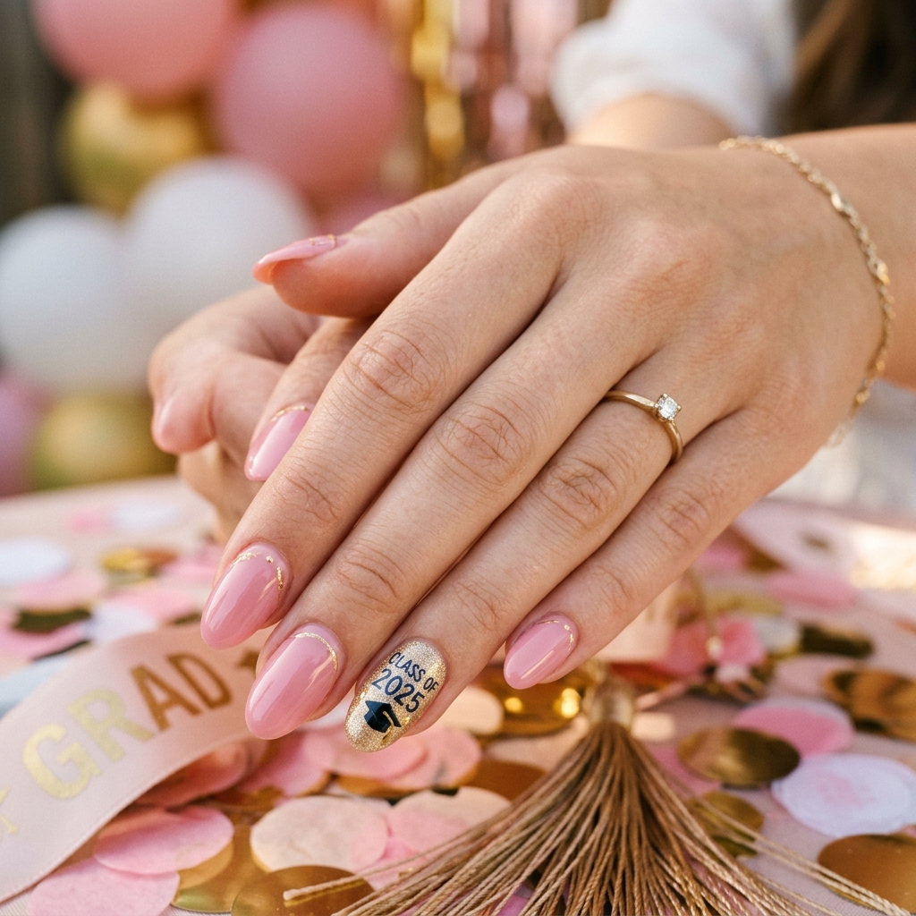 High School Graduation Nail Designs
