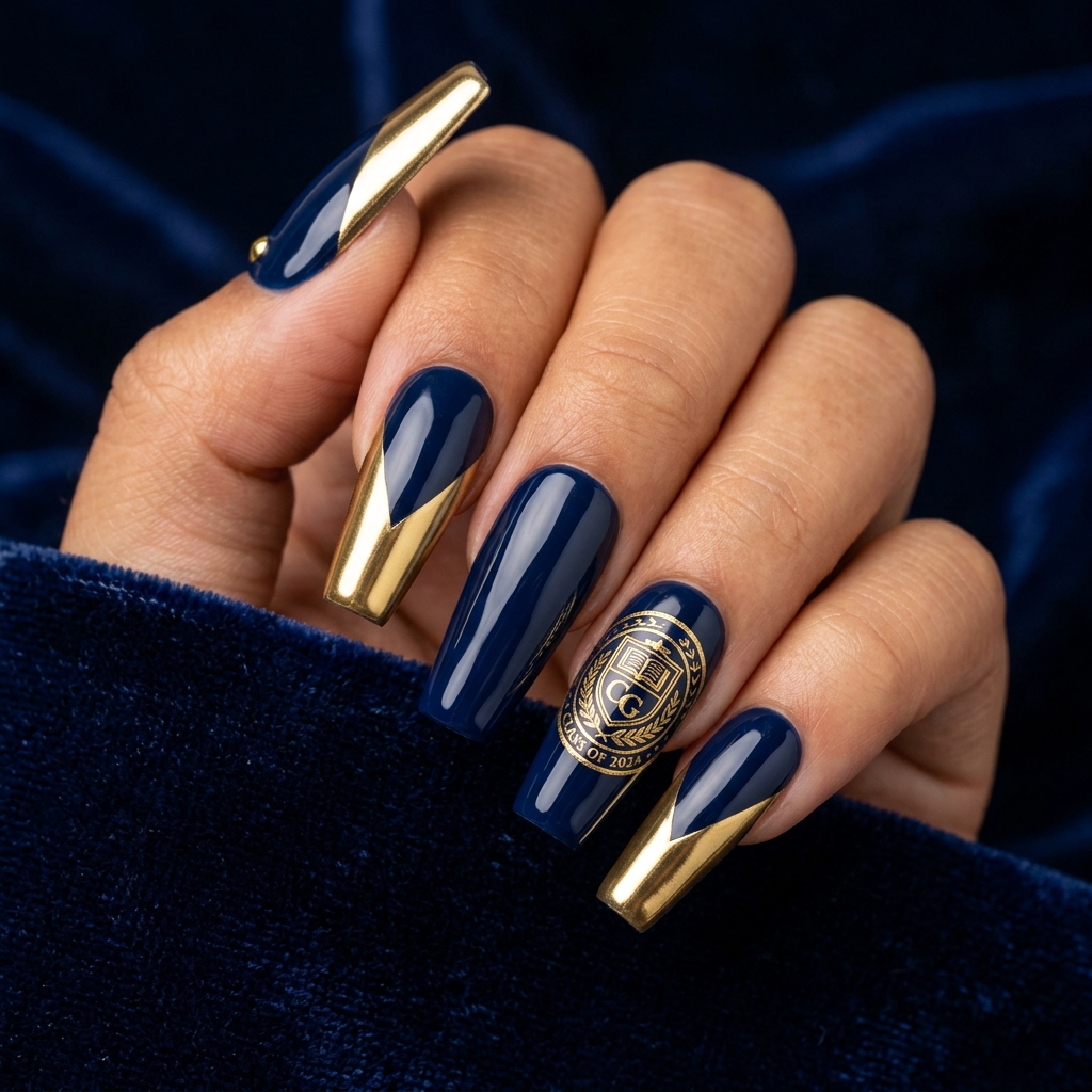 College Graduation Nail Ideas