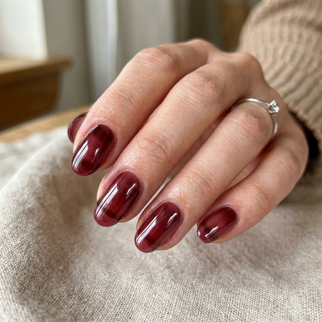Black Cherry Nails: 30 Creative Ideas to Inspire Your Next Manicure 14 Black Cherry Jelly Nails Ideas