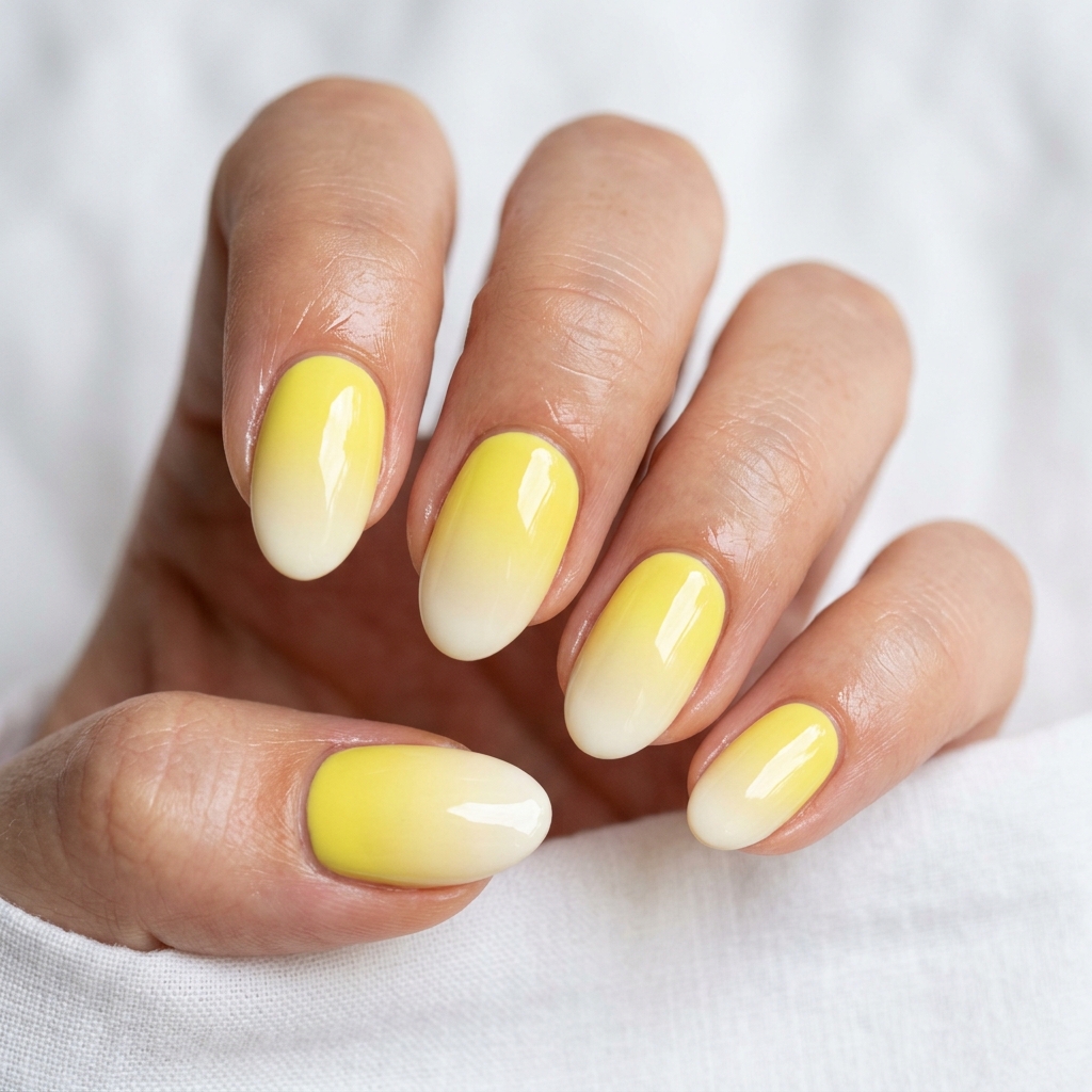 Yellow Ombre Nails 30 Ideas: The Ultimate Guide to Sunny, Gradient Manicures 2 Lemon Yellow Ombre Nails