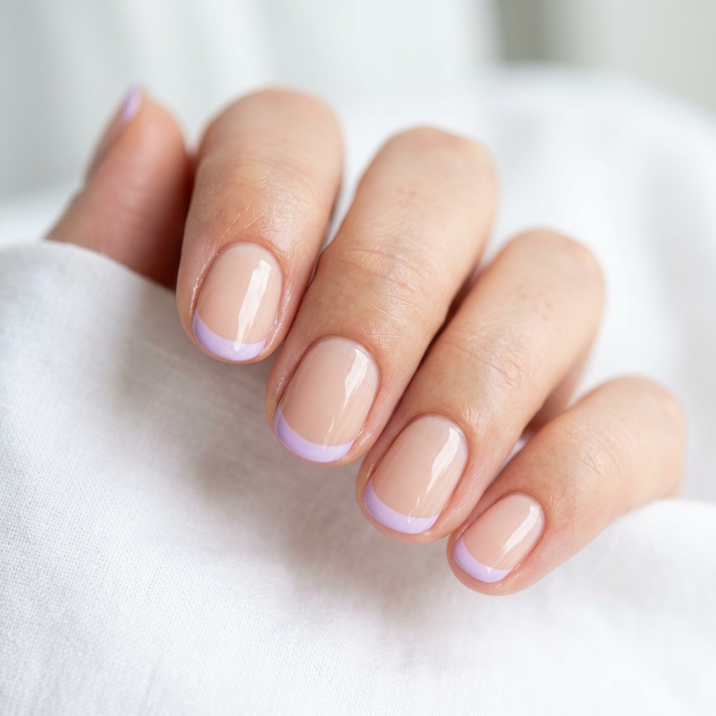 Purple French Tip Nails: 30 Stunning Ideas to Inspire Your Next Manicure 7 Lilac French Tip Nails Ideas