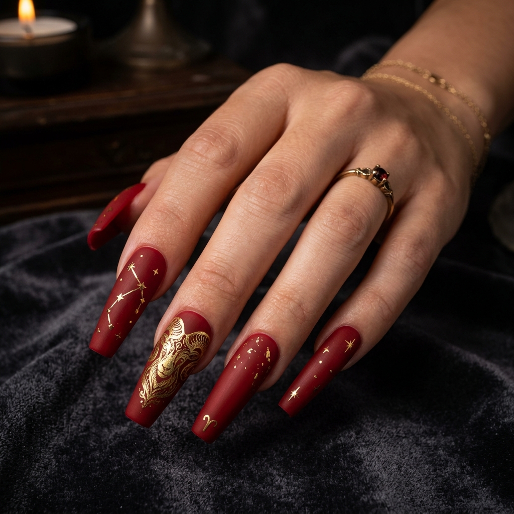 Short Aries Nails