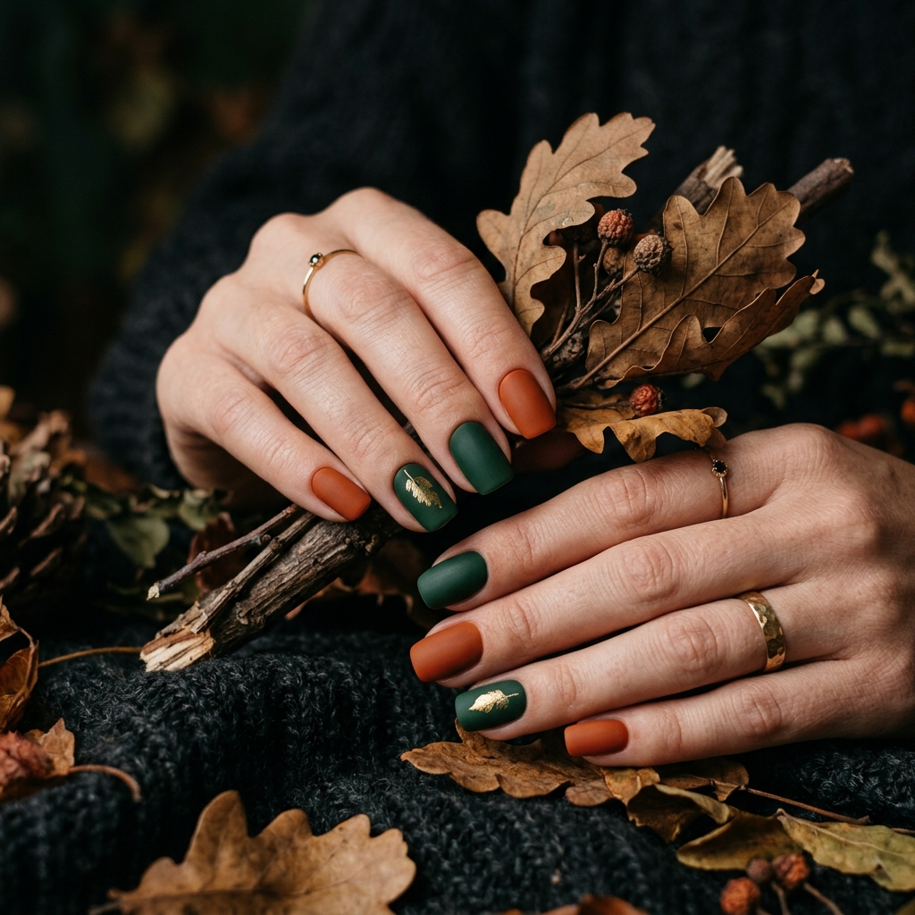 Thanksgiving Nails Ideas: 30 Festive Designs to Celebrate the Season 23 Matte Thanksgiving Nails Ideas