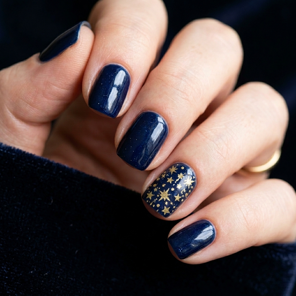 October Nail Designs: 30 Creative Ideas to Inspire Your Autumn Manicure 30 October Nail Design with Stars Ideas