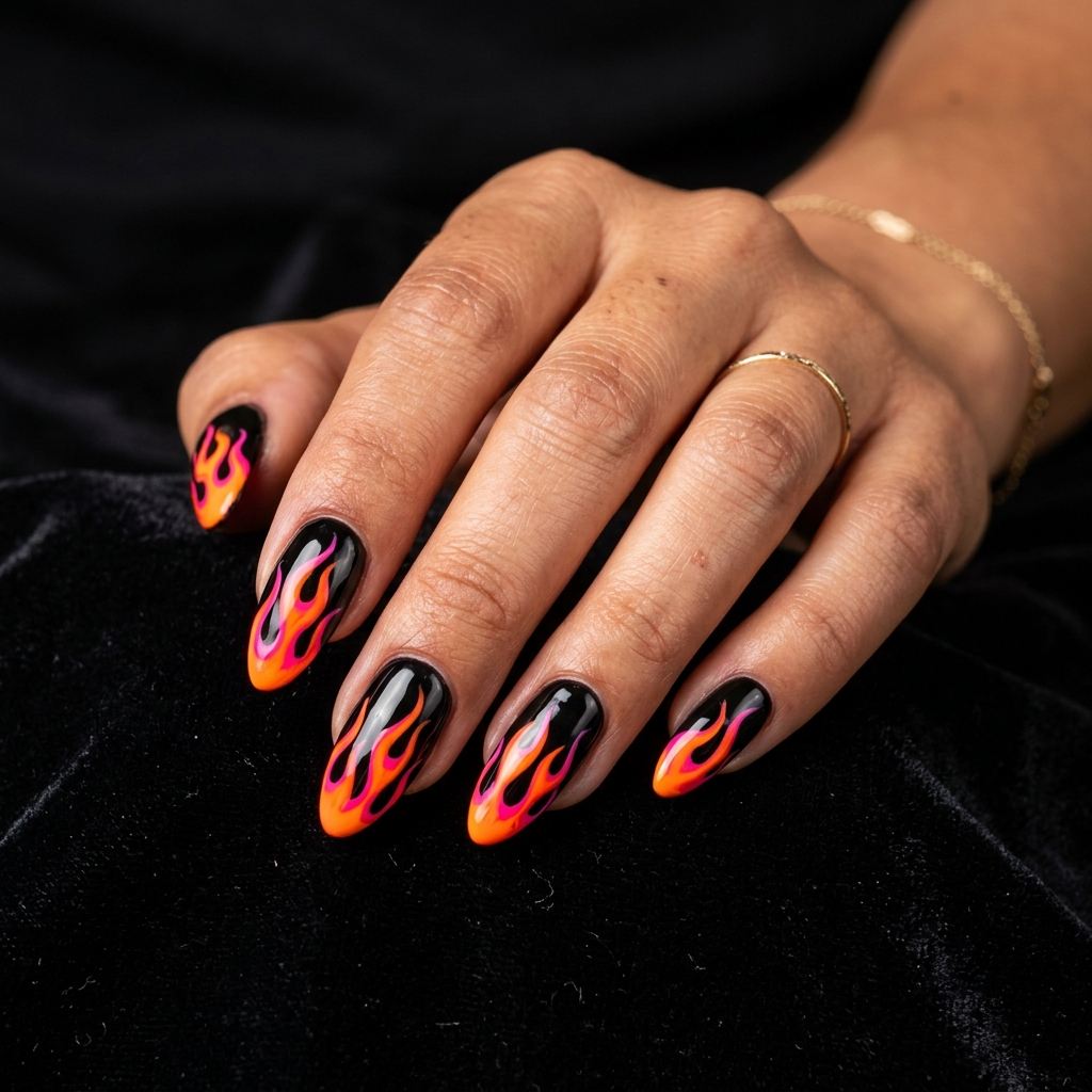 Aries Flame Nails