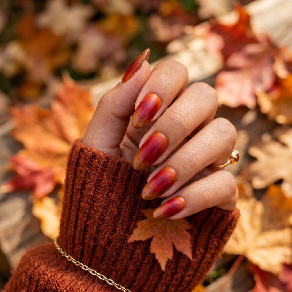 Thanksgiving Nails Ideas: 30 Festive Designs to Celebrate the Season 16 Ombre Thanksgiving Nails Ideas