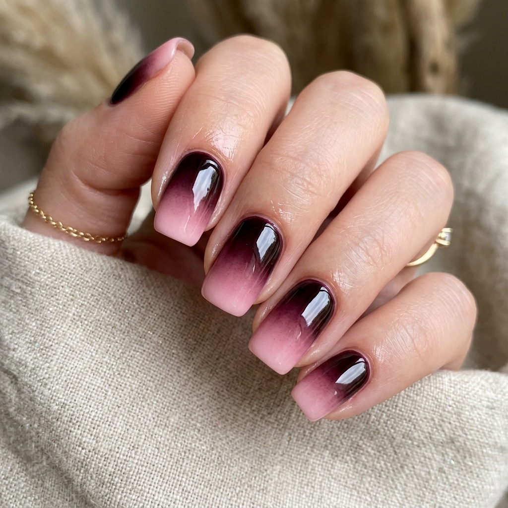 Black Cherry Nails: 30 Creative Ideas to Inspire Your Next Manicure 3 Black Cherry Ombre Nails Ideas