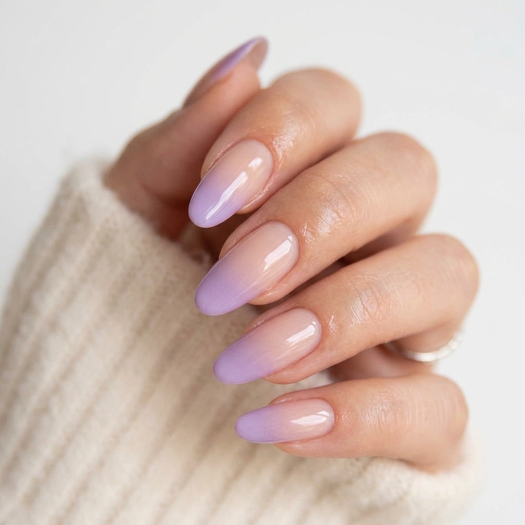 Purple French Tip Nails: 30 Stunning Ideas to Inspire Your Next Manicure 5 Ombre Purple French Tip Nails Ideas