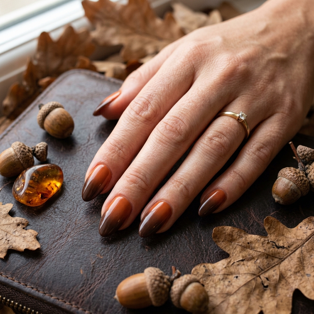 Orange Ombre Nails Ideas: 30 Gorgeous Gradient Looks to Try Right Now 7 Brown and Orange Ombre Nails Ideas