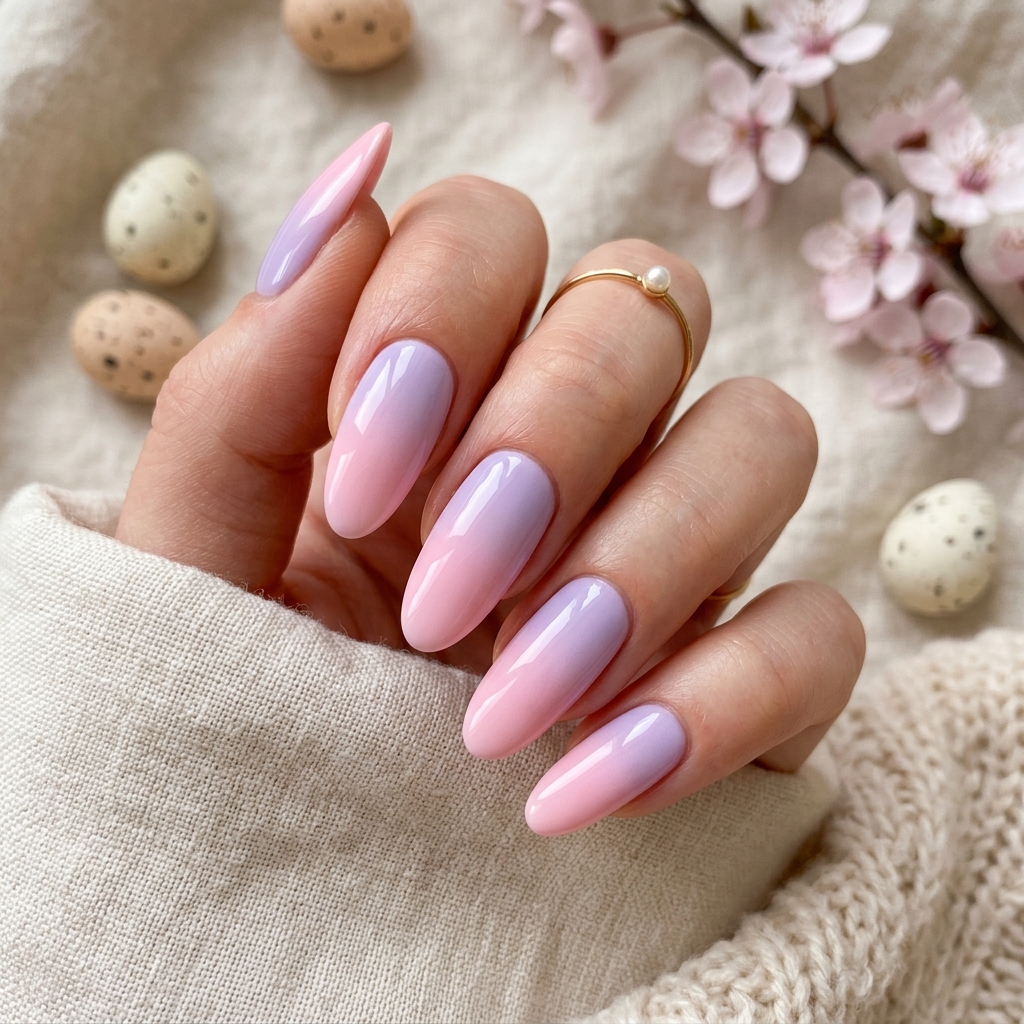 Pastel Easter Nail Ombre Ideas
