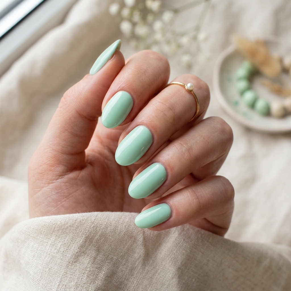 Pastel Easter Nails Oval Ideas