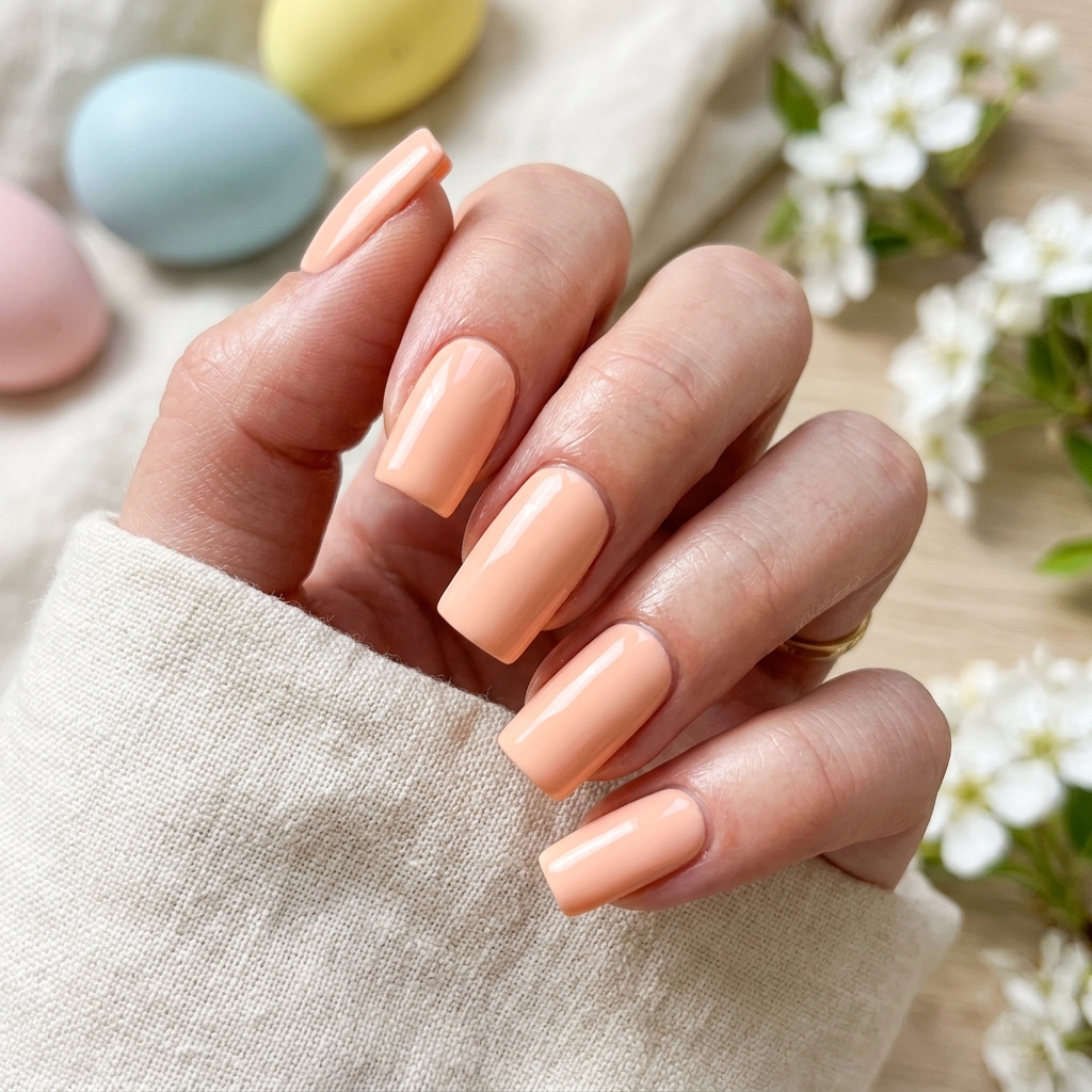 Pastel Easter Nail Square Ideas