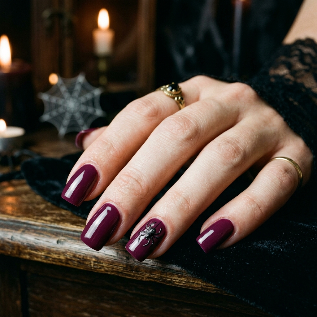 October Nail Designs: 30 Creative Ideas to Inspire Your Autumn Manicure 15 Plum October Nails Ideas