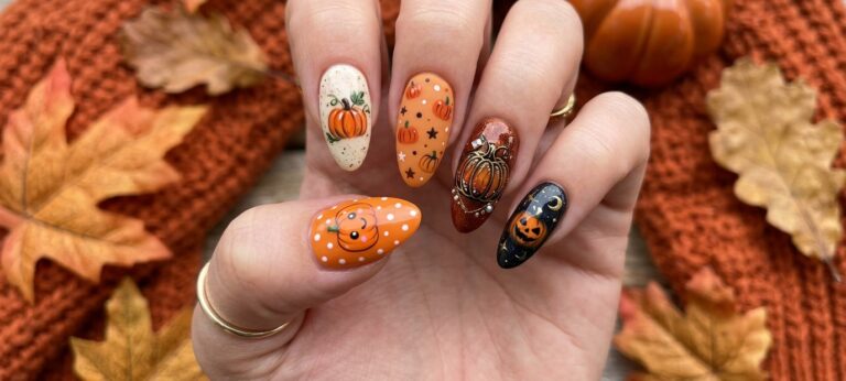 pumpkin nail designs