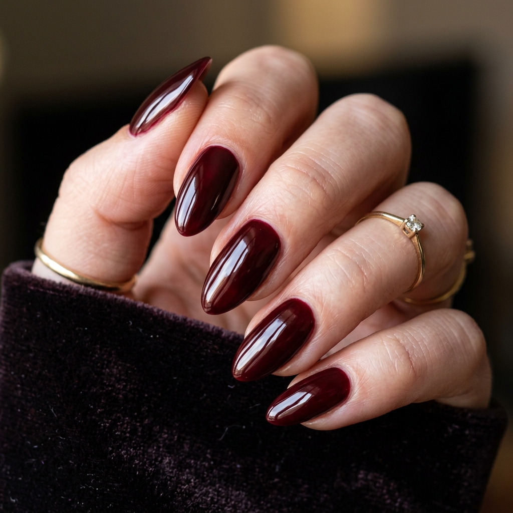 Black Cherry Nails: 30 Creative Ideas to Inspire Your Next Manicure 26 Deep Red Black Cherry Nails Ideas