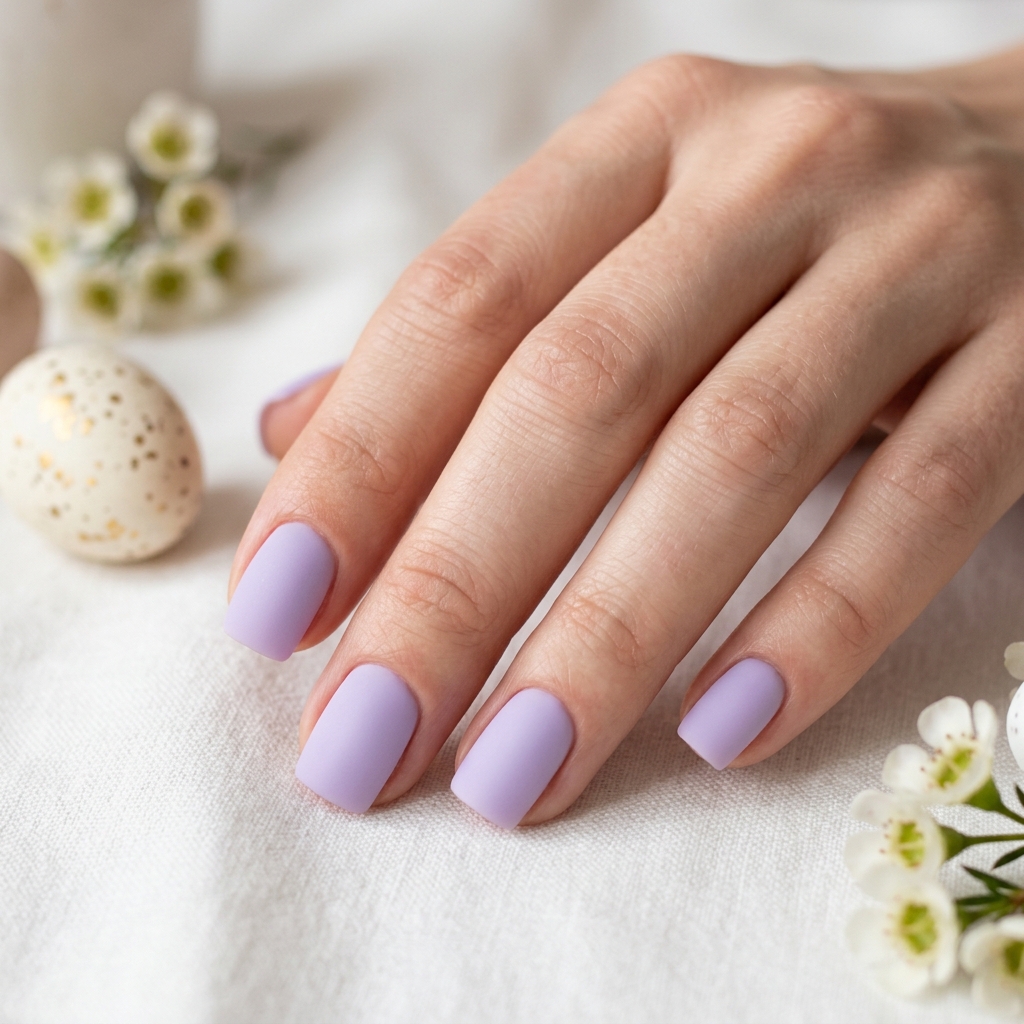 Matte Short Easter Nail Ideas
