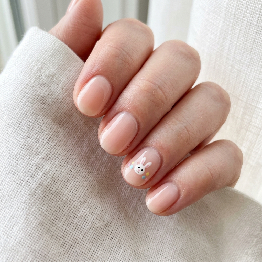Minimalist Short Easter Nails Ideas