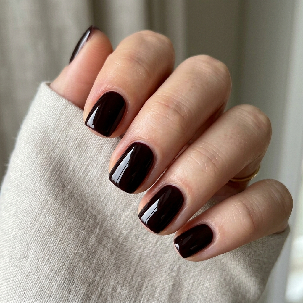 Black Cherry Nails: 30 Creative Ideas to Inspire Your Next Manicure 28 Black Cherry Minimalist Nails Ideas