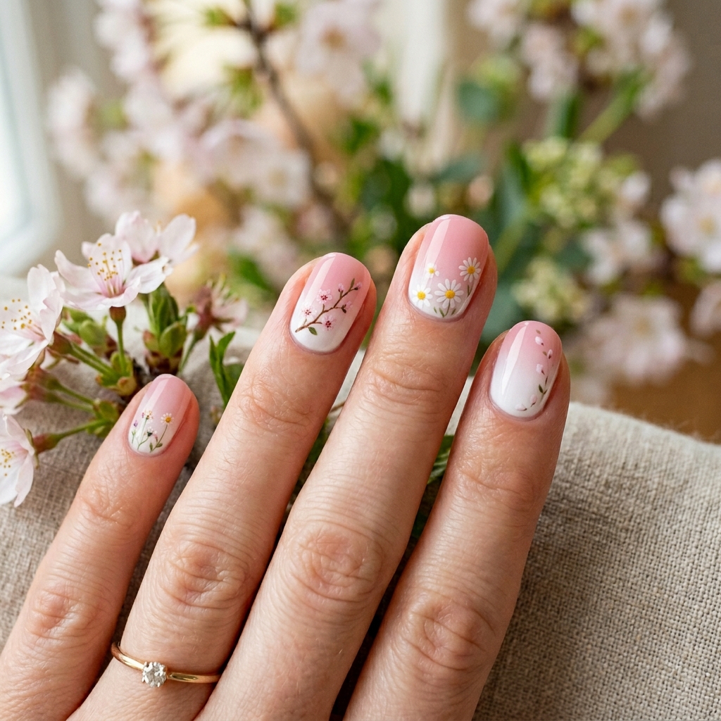 Cute Spring Nails Short: 30 Creative Ideas to Inspire Your Next Manicure 29 Short Spring Nails with Gradient Tips Ideas