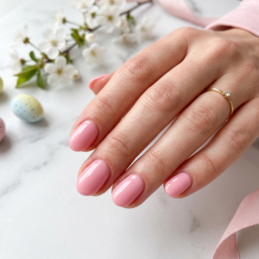 Short Pink Easter Nail Ideas