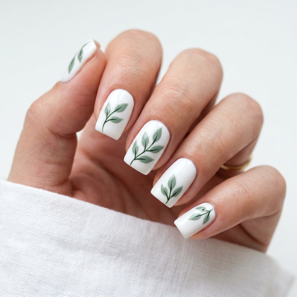Leaf Nail Art: 30 Stunning Nature Inspired Ideas for Your Next Manicure 10 Simple Leaf Nail Art Ideas