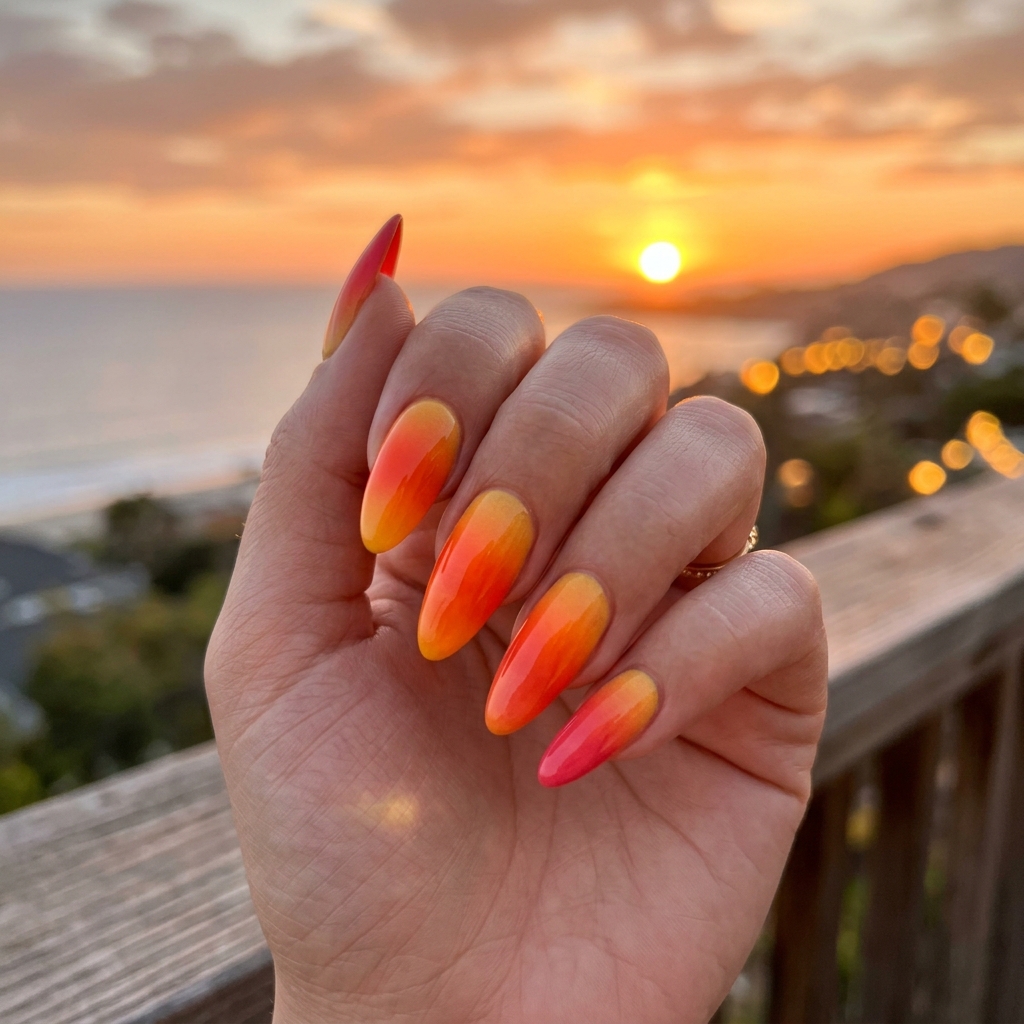 Orange Ombre Nails Ideas: 30 Gorgeous Gradient Looks to Try Right Now 31 Sunset Orange Ombre Nails Ideas 202606232012