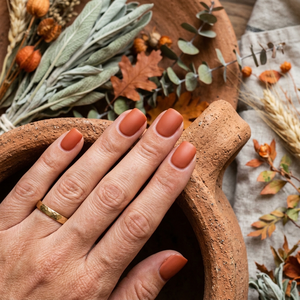 Terracotta Fall Nails Ideas