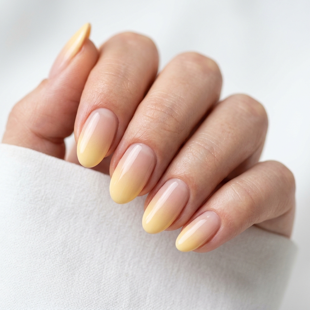 Yellow Ombre Nails 30 Ideas: The Ultimate Guide to Sunny, Gradient Manicures 16 French Yellow Ombre Nails