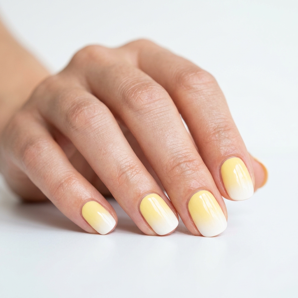 Yellow Ombre Nails 30 Ideas: The Ultimate Guide to Sunny, Gradient Manicures 29 Yellow Ombre Short Nails