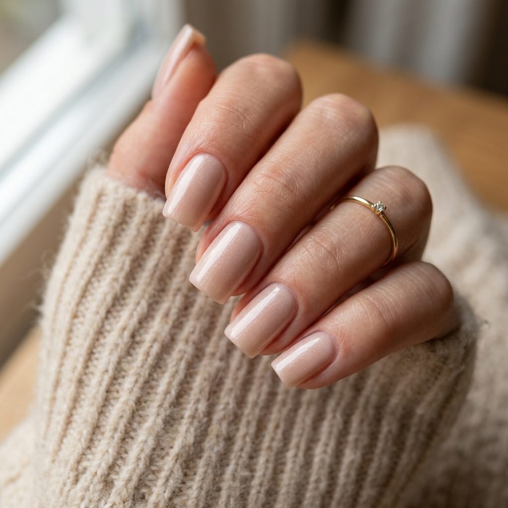 Classy Nude Nails Idea