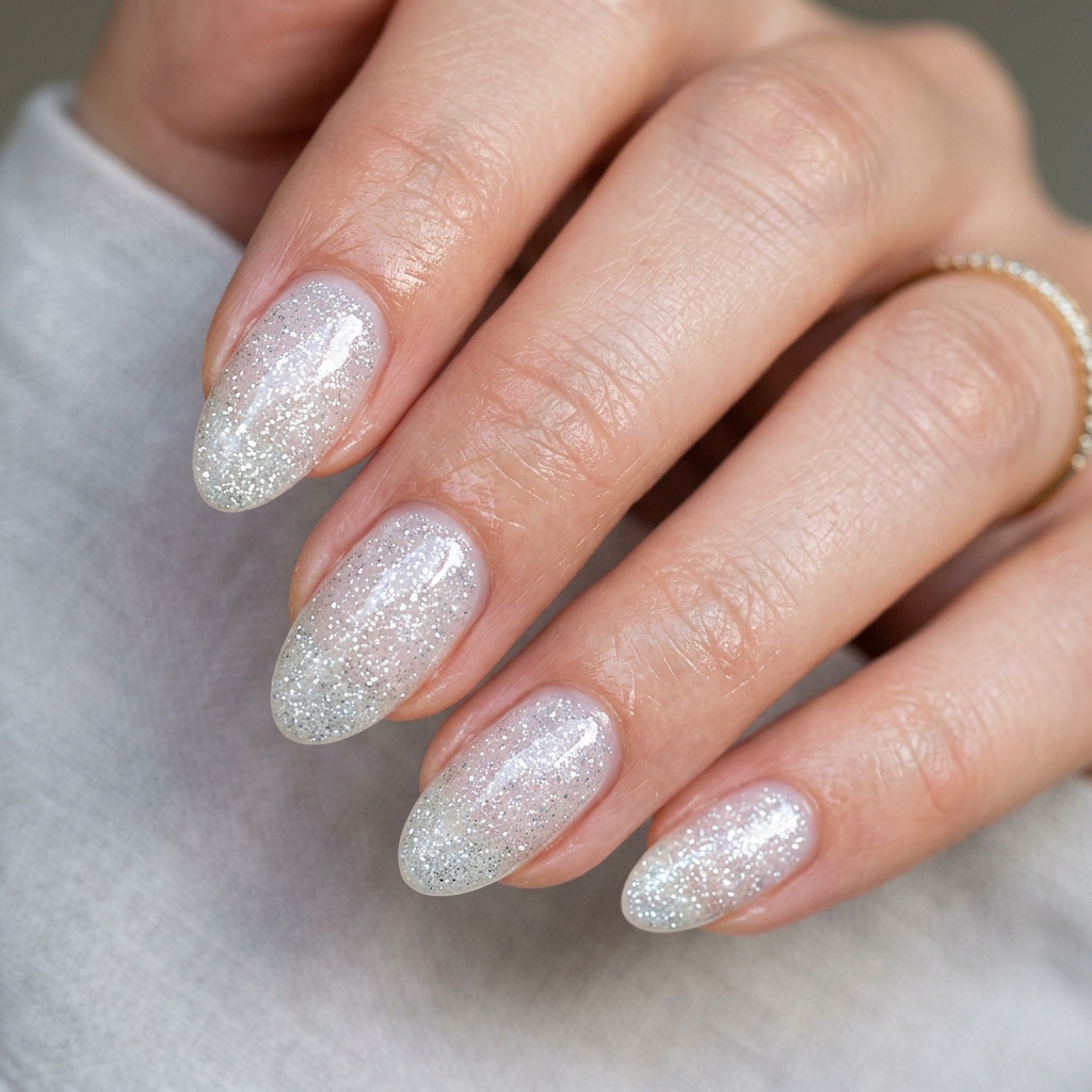 Diamond Dust Nails Idea