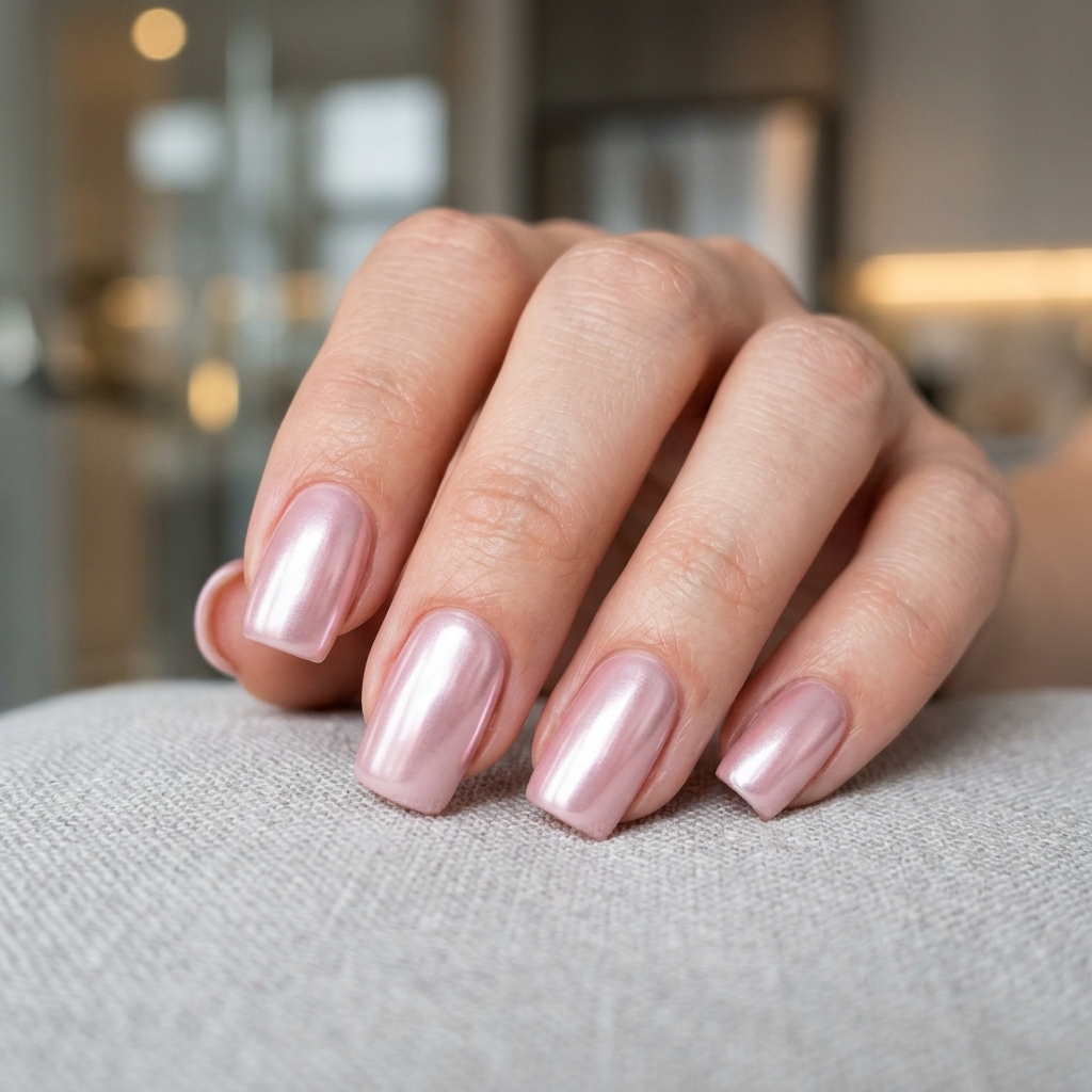 Chrome Pastel Really Cute Nails Idea