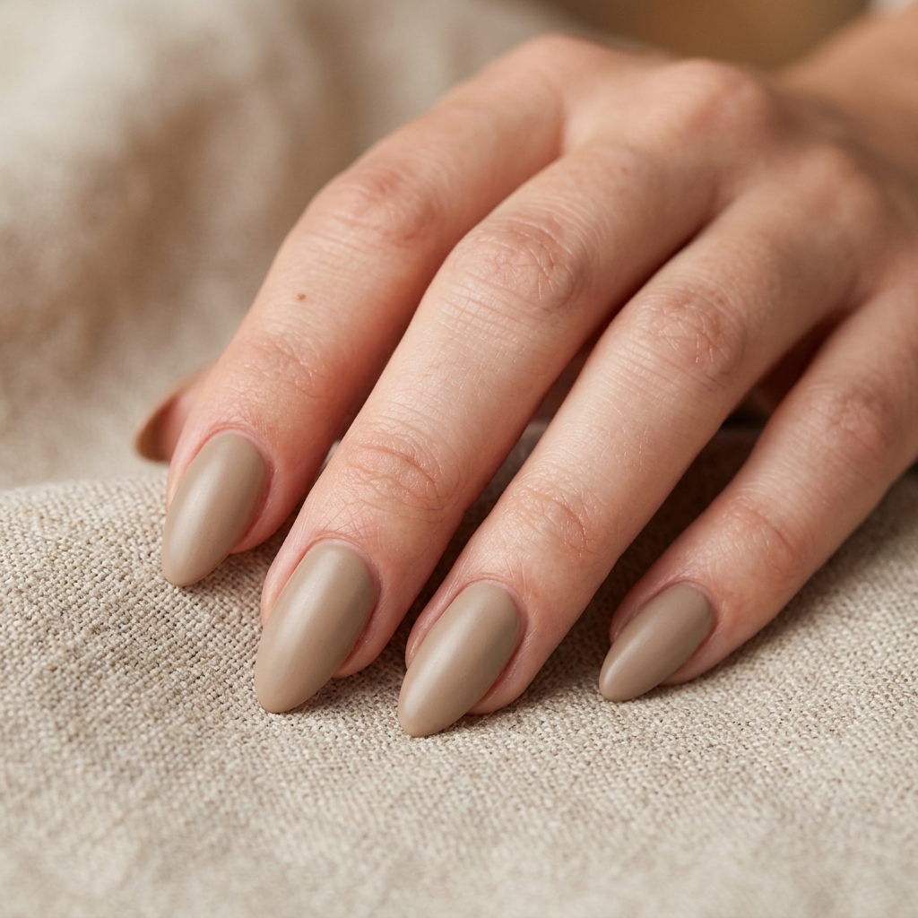 30 Neutral Almond Nails Ideas You'll Want to Save 23 Sand Toned Almond Nails Idea