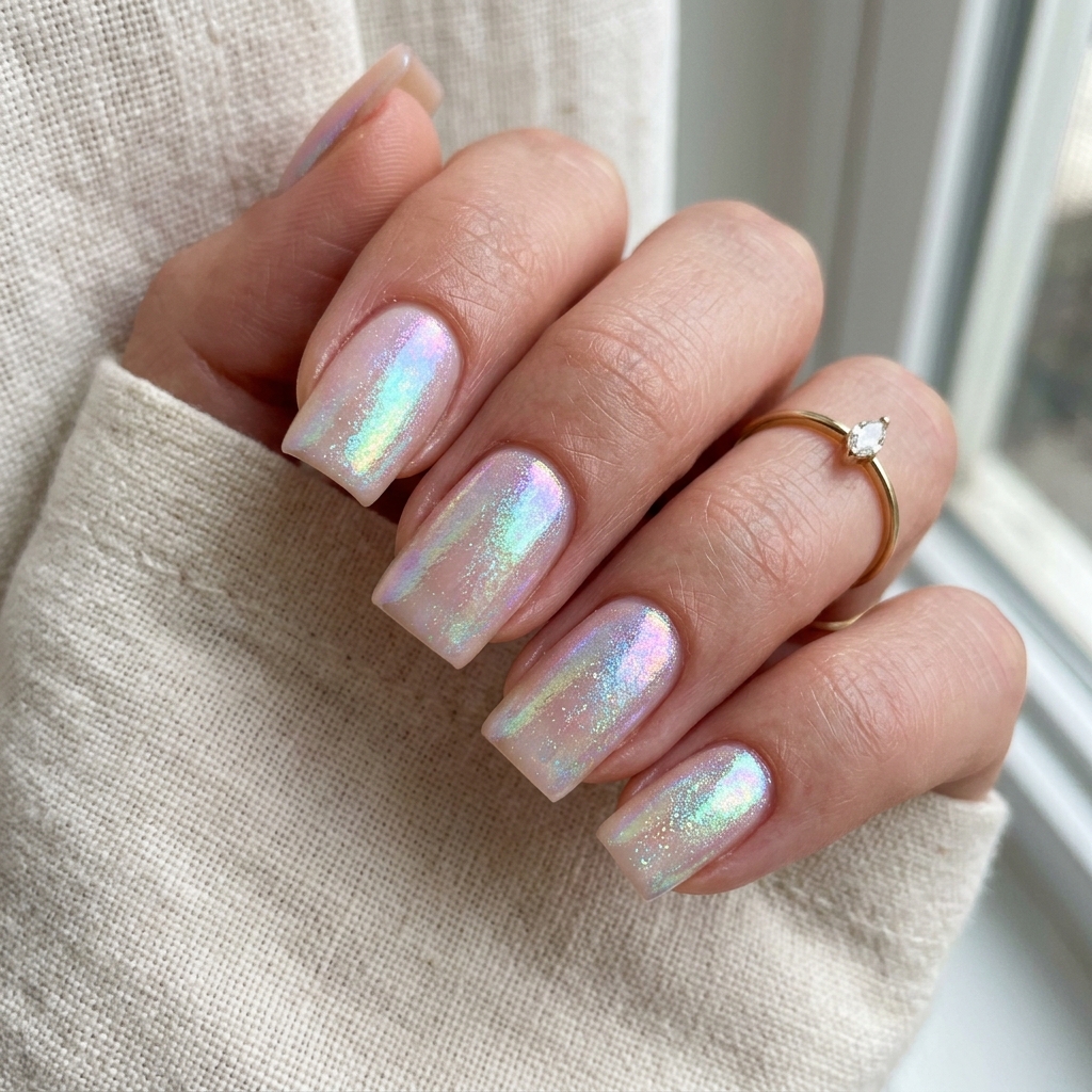 Iridescent Baddie Nails Idea