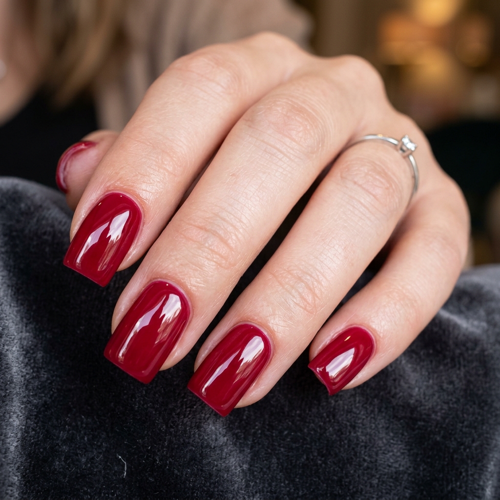High Shine Gel Nails Idea