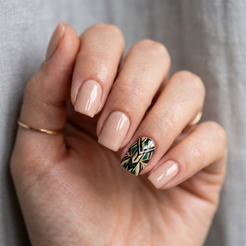 Statement Accent Nail Idea