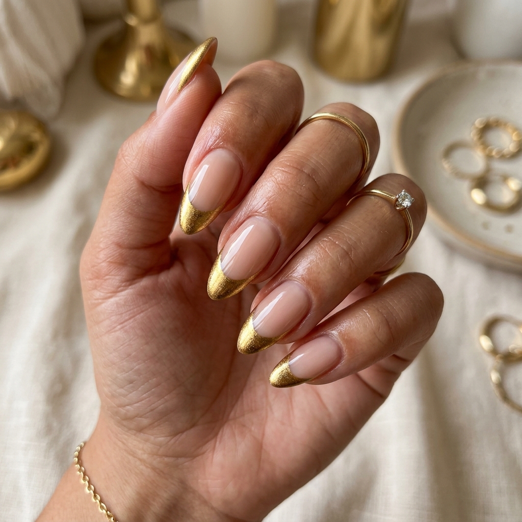 Baddie Almond French Nails Idea
