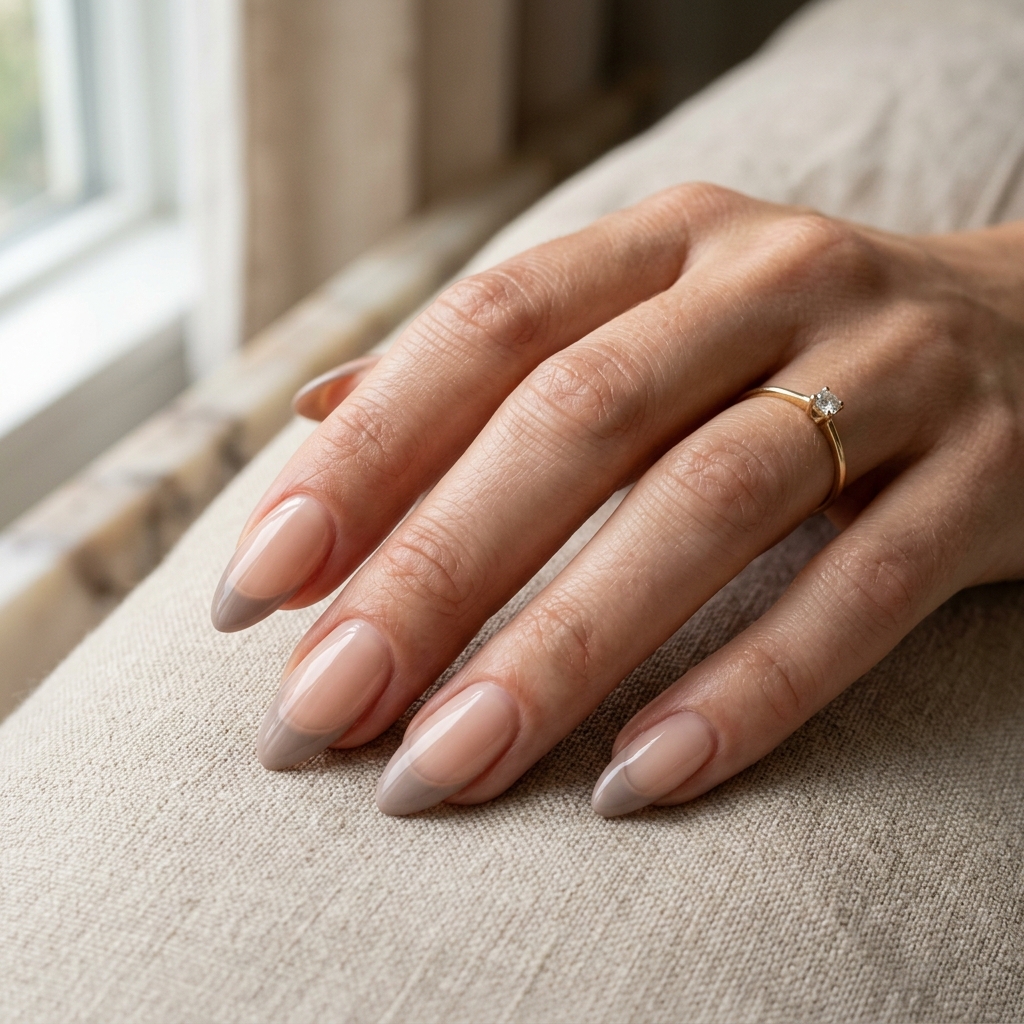 30 Neutral Almond Nails Ideas You'll Want to Save 9 Neutral French Almond Nails Idea