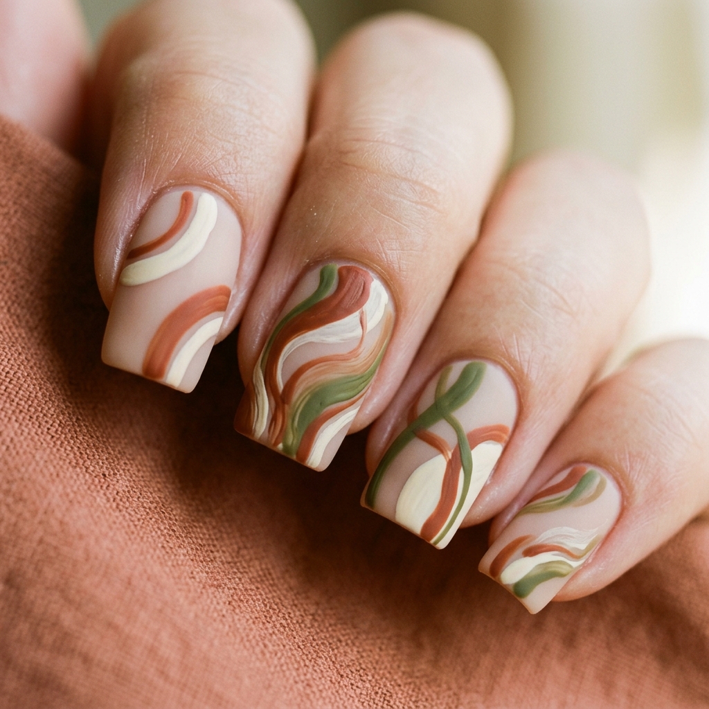 30 Simple Nail Art Ideas to Spark Your Creativity 12 Abstract Simple Nail Art Ideas