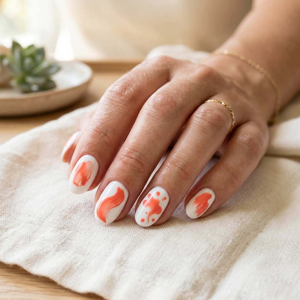 Simple Abstract Summer Nail Ideas