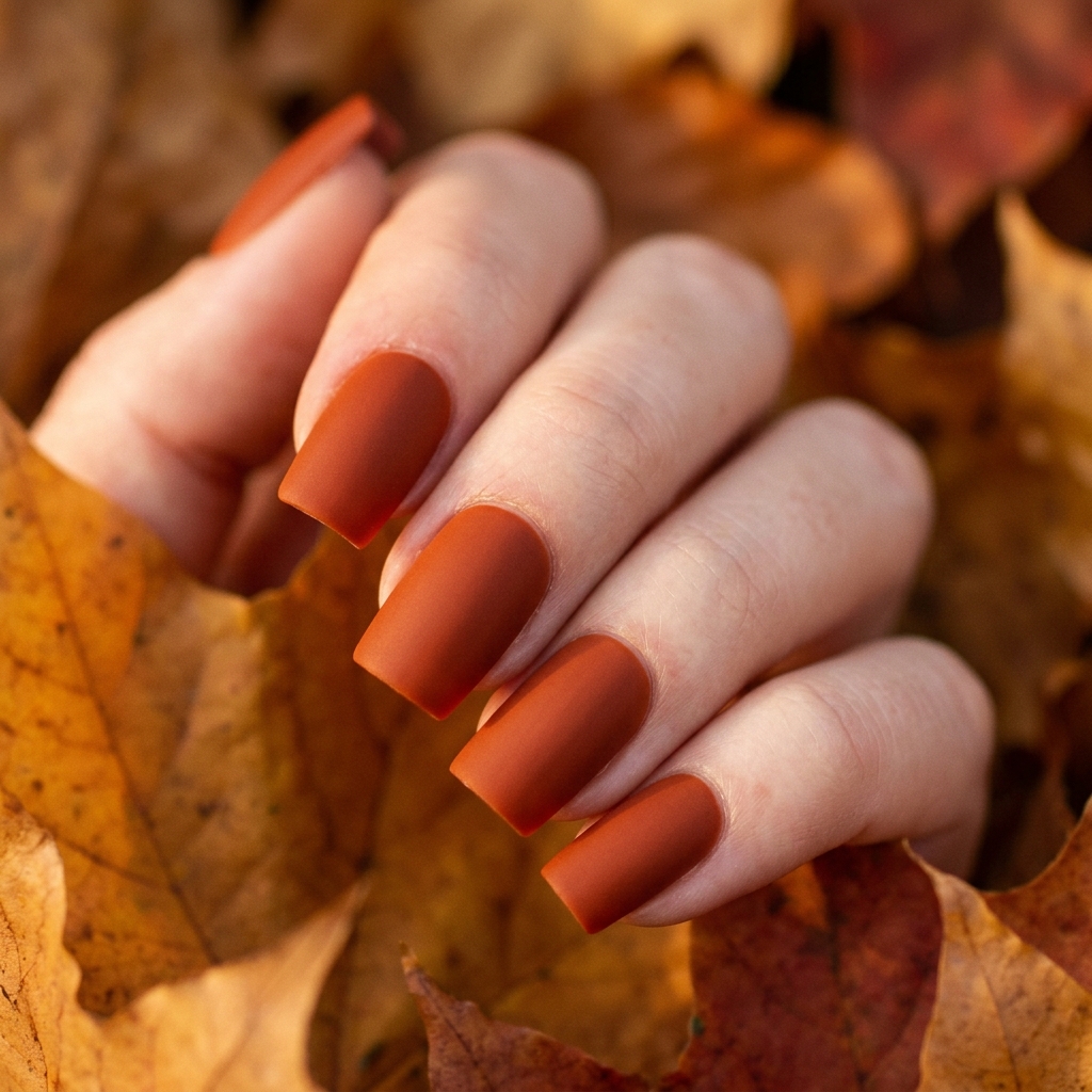 Simple Acrylic Nails Ideas: 30 Creative Looks You'll Love 27 Fall Simple Acrylic Nails Ideas