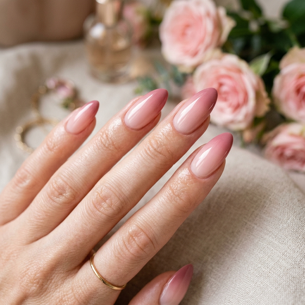 Almond Tip Light pink nails Ideas