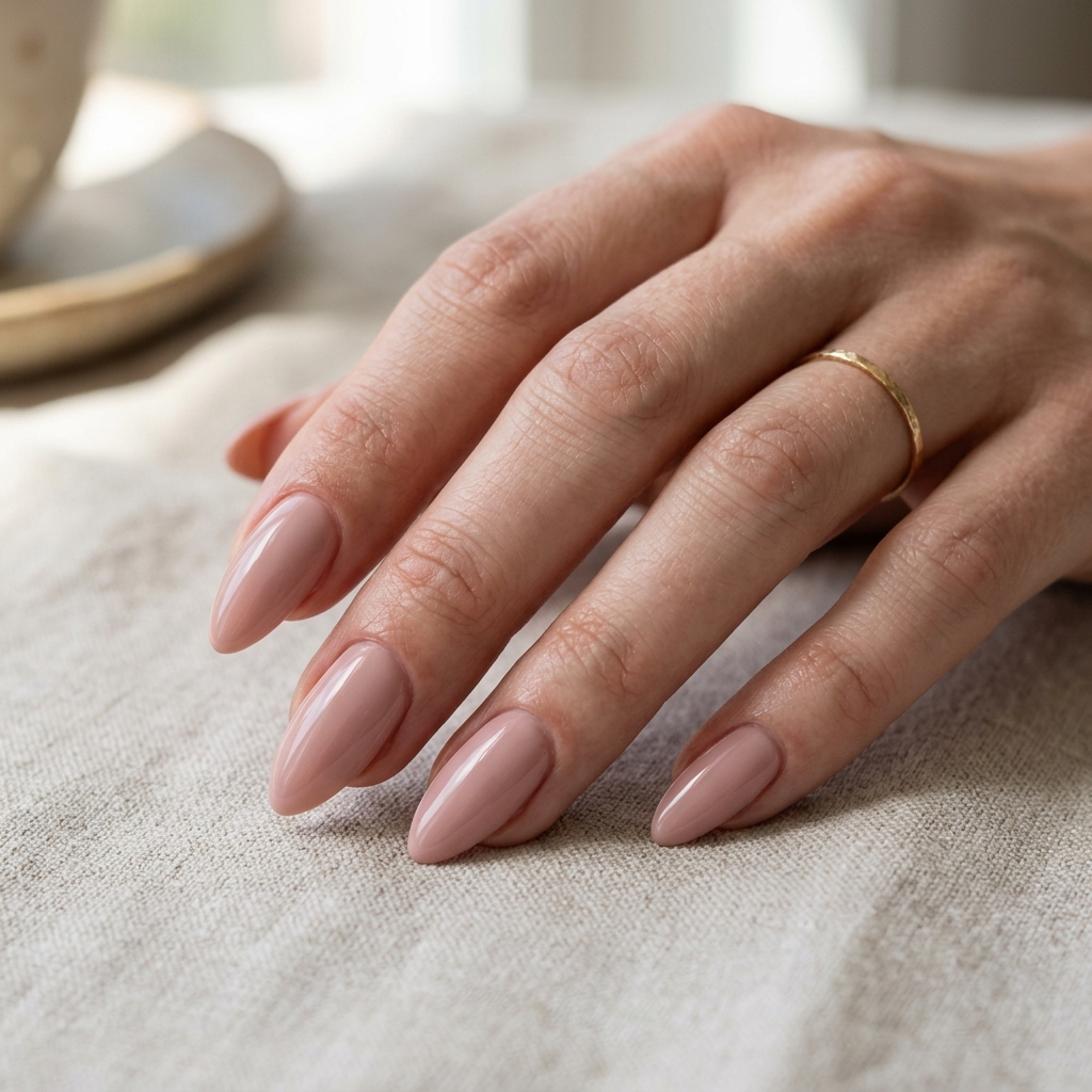 Simple Acrylic Nails Ideas: 30 Creative Looks You'll Love 6 Almond Shape Simple Acrylic Nail Ideas
